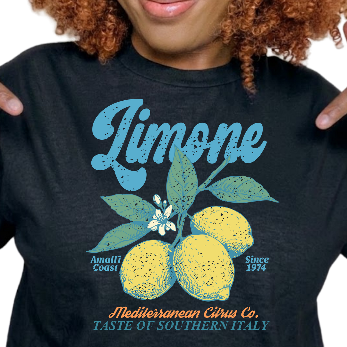 Amalfi Coast Limone Graphic T-Shirt – Italian Lemon Everyday Tee
