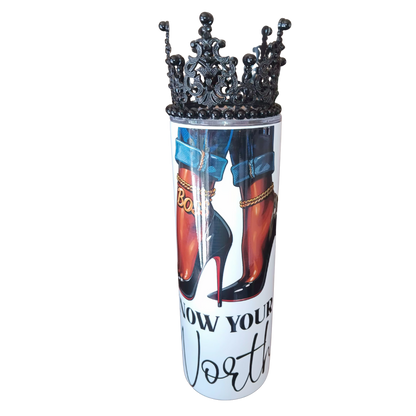 Know Your Worth Tumbler - 20 oz Travel Mug
