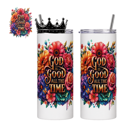 God Is Good All the Time Tumbler – 20 oz Travel Mug