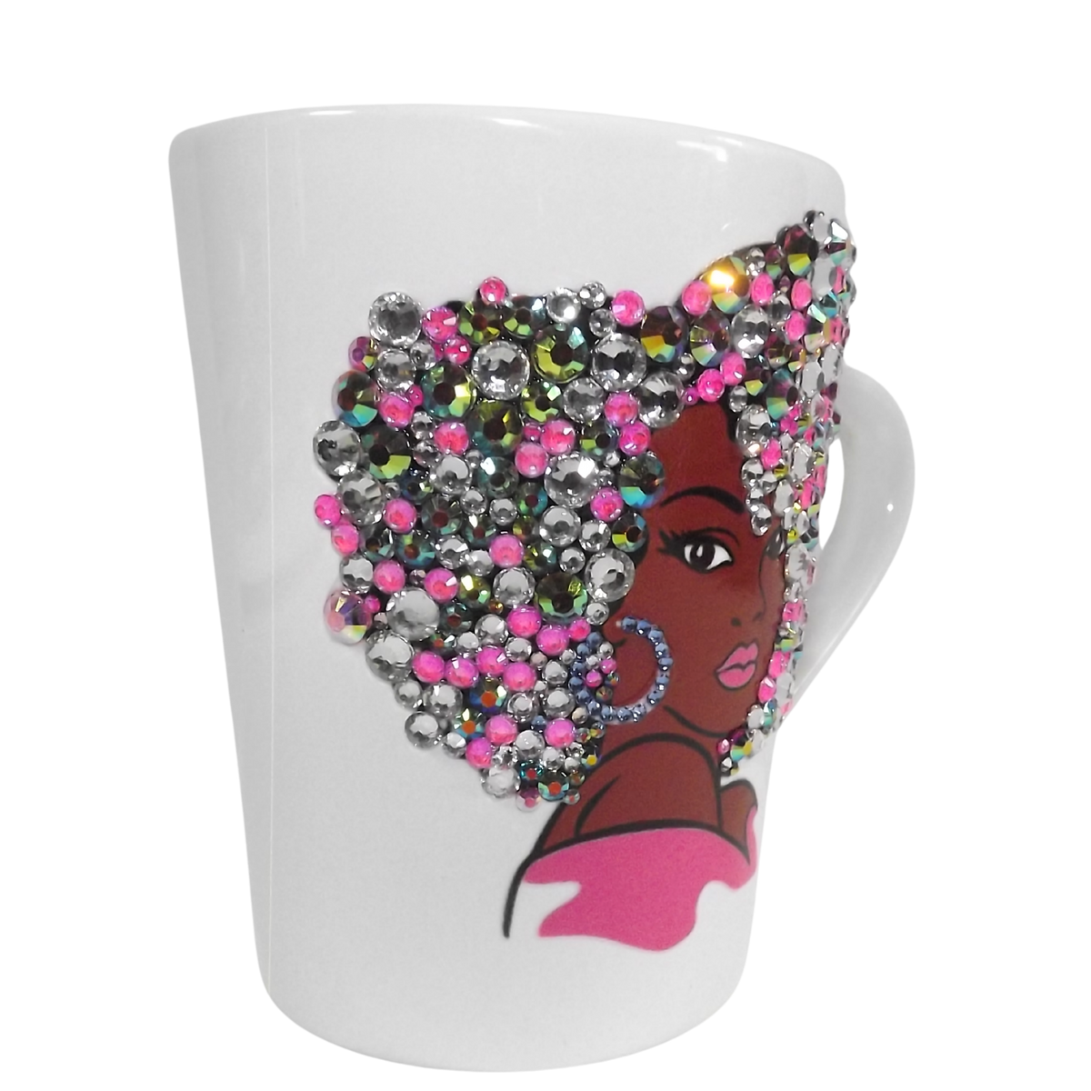 Handcrafted Bling Mug-Pretty in Pink