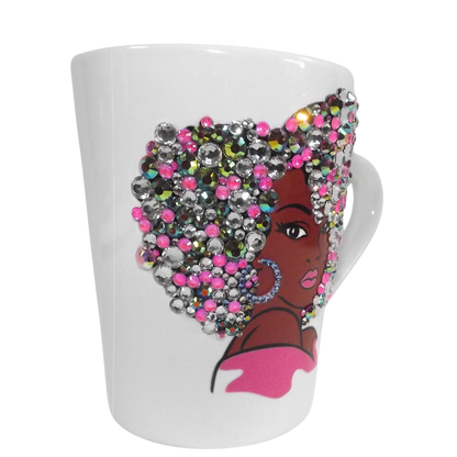 Handcrafted Bling Mug-Pretty in Pink