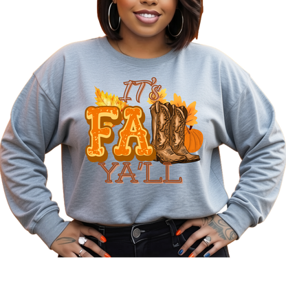 It's Fall Ya'll Crewneck Sweatshirt – Seasonal Pullover