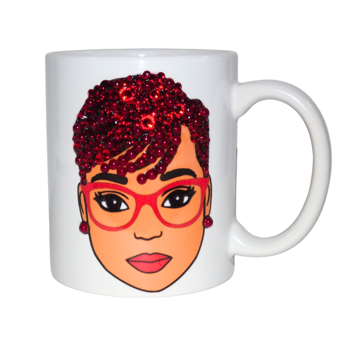 Handcrafted Bling Mug- Red Hot