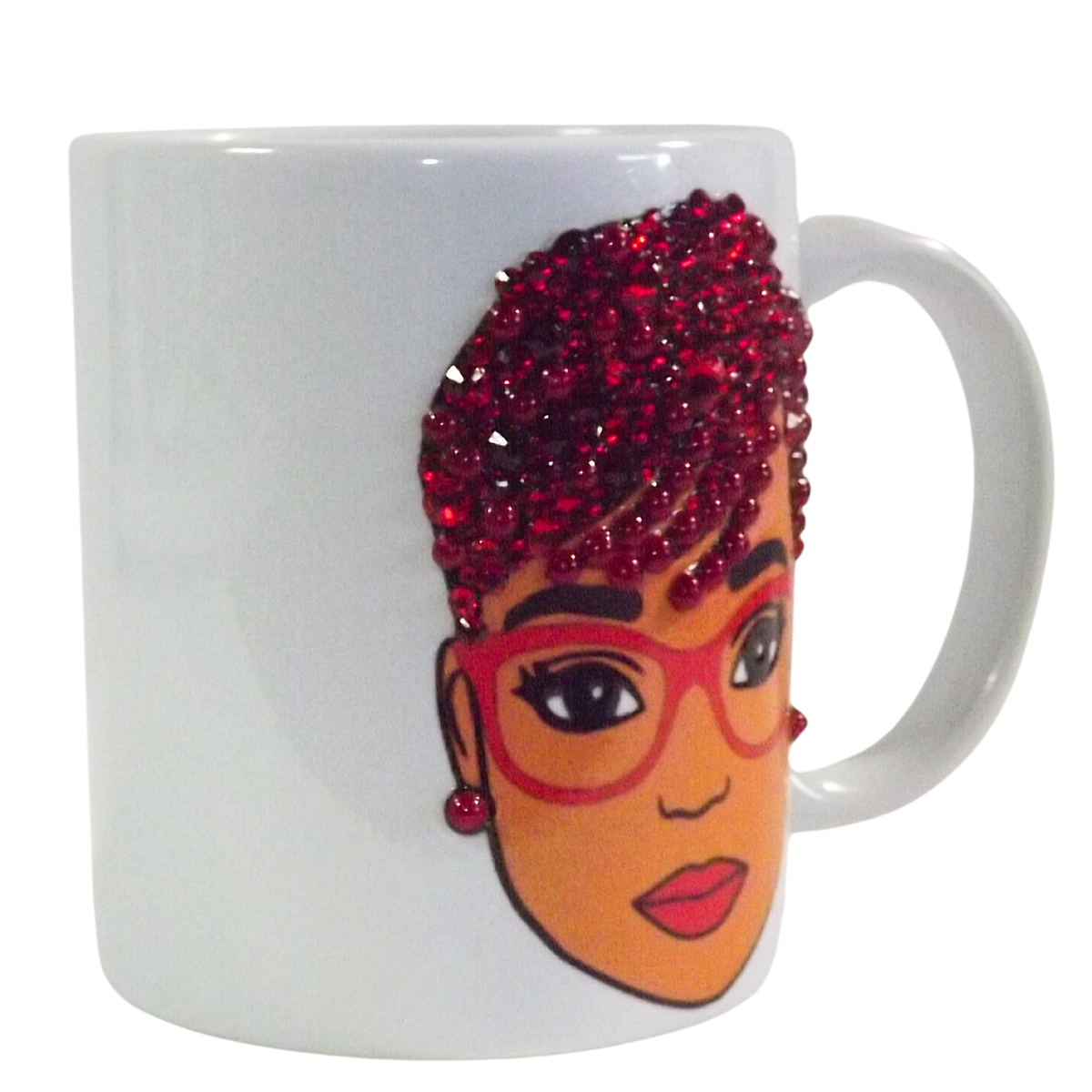 Handcrafted Bling Mug- Red Hot
