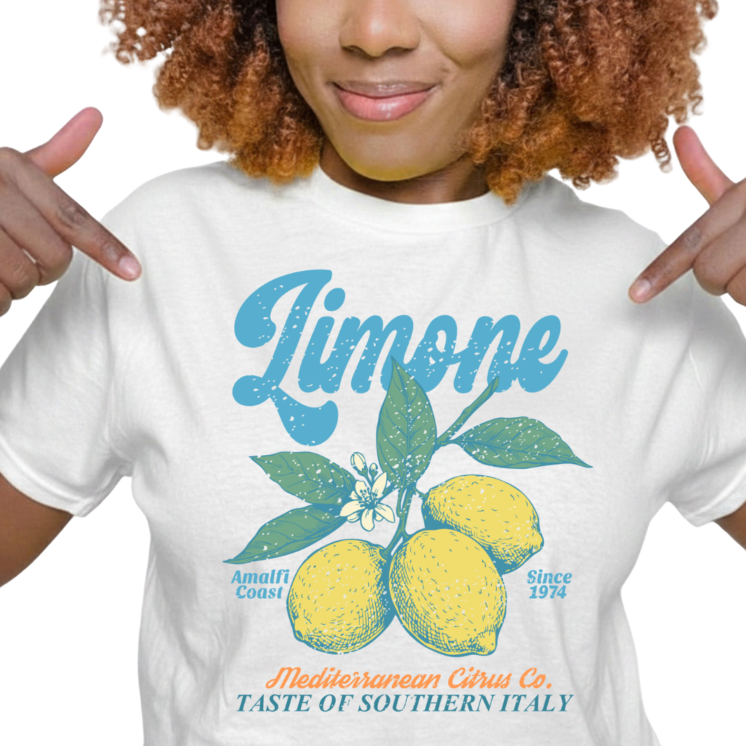 Amalfi Coast Limone Graphic T-Shirt – Italian Lemon Everyday Tee